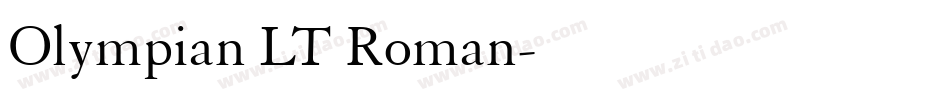 Olympian LT Roman字体转换
